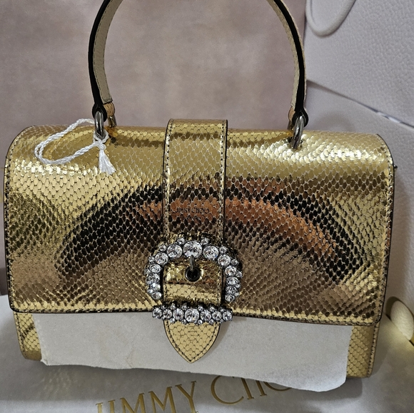 Jimmy Choo Calfskin 2WAY Plain Leather Office Style Elegant Style - Picture 5 of 5